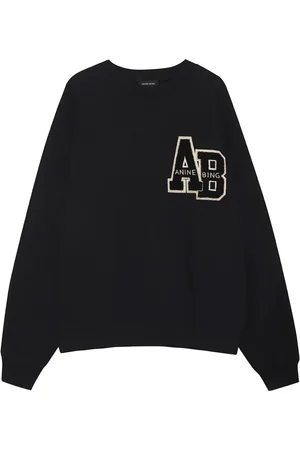 ANINE BING Dames, Sweatshirts & Hoodies, Zwart, Maat: XS Katoen