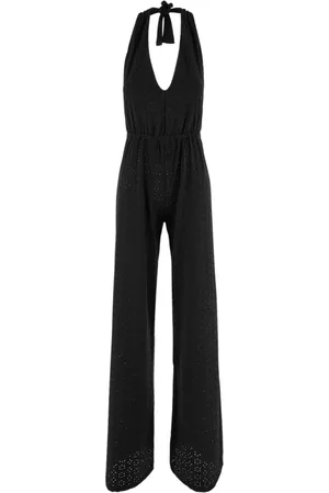 FISICO Dames, Jumpsuits & Playsuits, Zwart, Maat: M Polyamide
