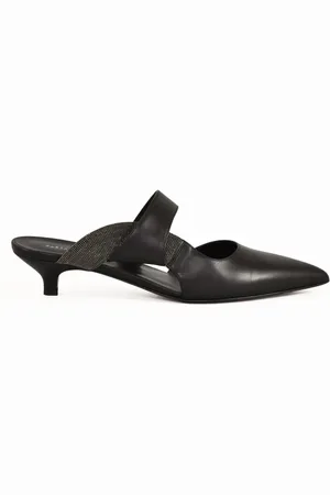 Fabiana Filippi Dames, Schoenen, Zwart, Maat: 38 EU Leer