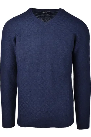 ALPHA STUDIO Heren, Truien, Blauw, Maat: L Wol