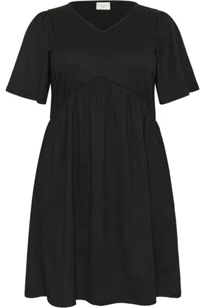 Kaffe Dames, Jurken, Zwart, Maat: 7XL