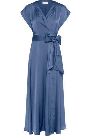 Cream Dames, Jurken, Blauw, Maat: M Poliester
