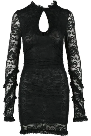 Msgm Dames, Jurken, Zwart, Maat: XS Polyamide