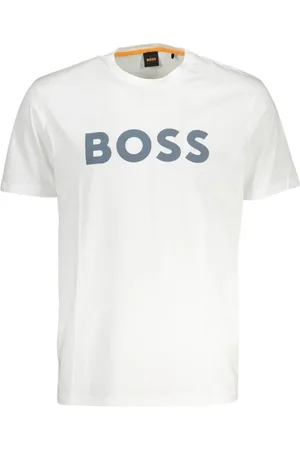 HUGO BOSS Heren, Tops, Wit, Maat: 4XL Katoen