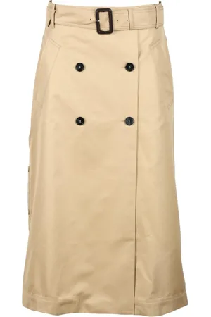 Max Mara Dames, Rokken, Bruin, Maat: XL Katoen