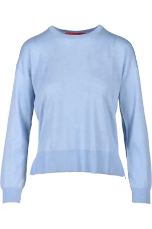 FARFETCH Dames, Truien, Blauw, Maat: S Zijde