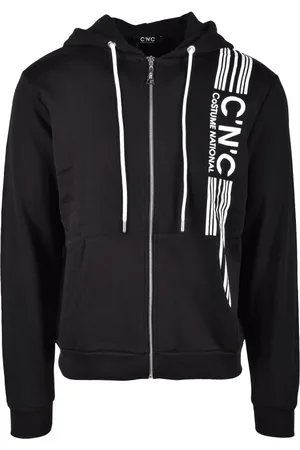 Costume National Heren, Sweatshirts & Hoodies, Zwart, Maat: M Katoen