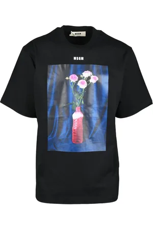 Msgm Heren, Tops, Zwart, Maat: 2XL Katoen