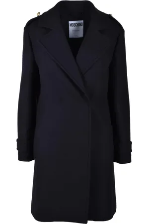 Moschino Dames, Mantels, Zwart, Maat: M Wol