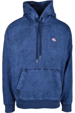Diesel Heren, Sweatshirts & Hoodies, Blauw, Maat: L Katoen