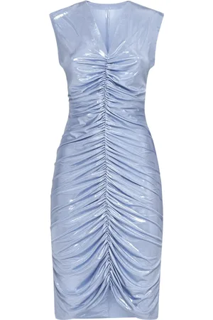 Norma Kamali Dames, Jurken, Blauw, Maat: XS Poliester