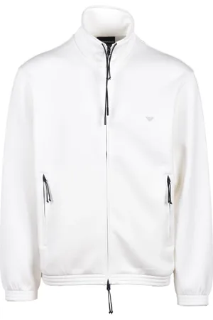 Emporio Armani Heren, Sweatshirts & Hoodies, Wit, Maat: S Polyamide