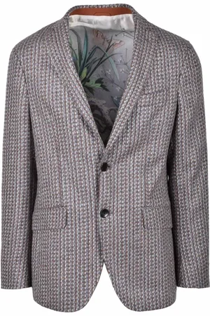 Etro Heren, Jassen, Bruin, Maat: L Wol