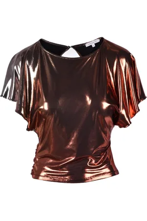 Patrizia Pepe Dames, Blouses & Shirts, Bruin, Maat: M Poliester