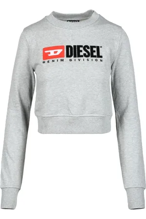 Diesel Dames, Sweatshirts & Hoodies, Grijs, Maat: S Katoen