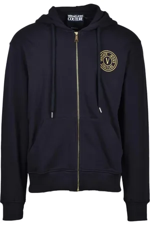 VERSACE Heren, Sweatshirts & Hoodies, Zwart, Maat: XL Katoen