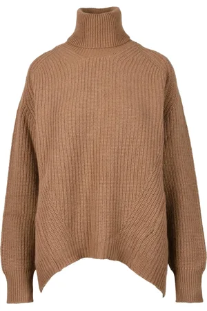 DEPARTMENT FIVE Dames, Truien, Bruin, Maat: 2XS Wol