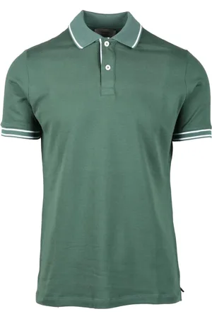 FERRANTE Heren, Tops, Groen, Maat: M Katoen