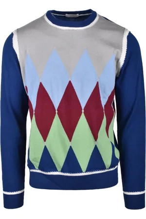 BALLANTYNE Heren, Truien, Blauw, Maat: L