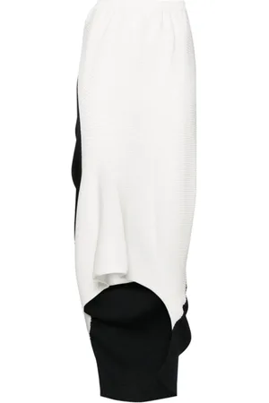 Issey Miyake Dames, Rokken, Wit, Maat: 2XS Poliester