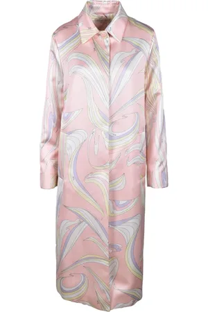 Emilio Pucci Dames, Mantels, Veelkleurig, Maat: S Zijde