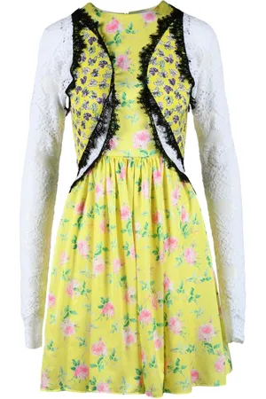 Msgm Dames, Jurken, Veelkleurig, Maat: XS Poliester