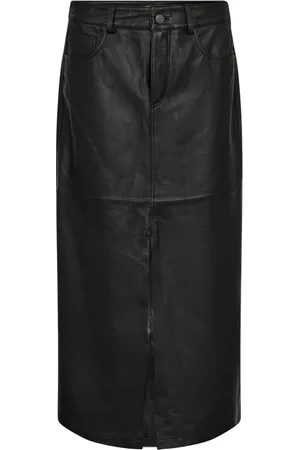 Co`Couture Dames, Rokken, Zwart, Maat: L Leer