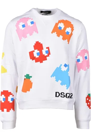 Dsquared2 Heren, Sweatshirts & Hoodies, Wit, Maat: M Katoen