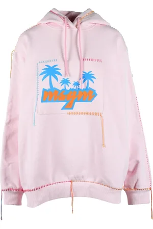Msgm Dames, Sweatshirts & Hoodies, Roze, Maat: L Katoen