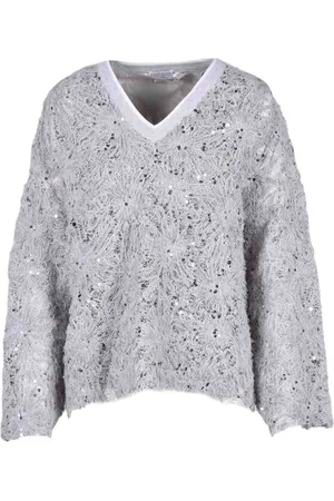 Brunello Cucinelli Dames, Truien, , Maat: M Katoen