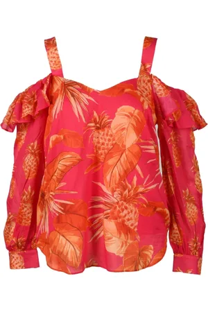Twin-Set Dames, Blouses & Shirts, Rood, Maat: S Katoen