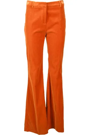 Etro Dames, Broeken, Oranje, Maat: XS Katoen