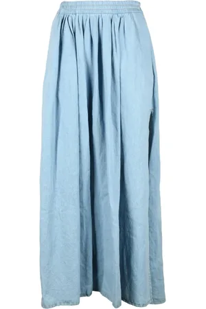 FORTE FORTE Dames, Rokken, Blauw, Maat: XS Katoen