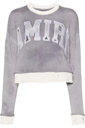 AMIRI Dames, Truien, Grijs, Maat: XS Kasjmier