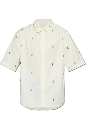 Kenzo Heren, Overhemden, Geel, Maat: 2XL Katoen