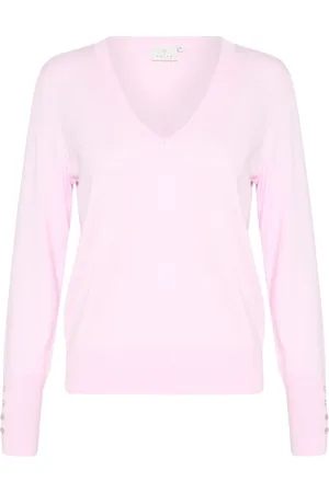 Kaffe Dames, Truien, Roze, Maat: L