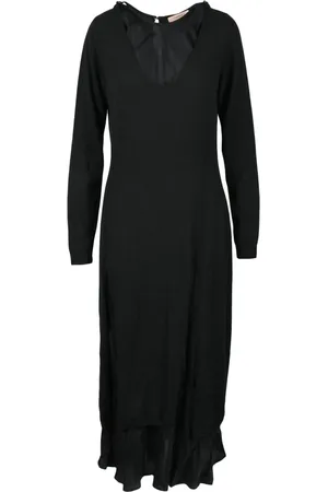 Twin-Set Dames, Jurken, Zwart, Maat: S Wol