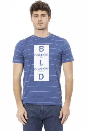 BALDININI Heren, Tops, Blauw, Maat: XS Katoen