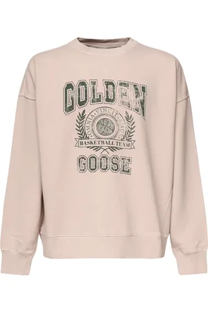 Golden Goose Heren, Sweatshirts & Hoodies, Roze, Maat: S Katoen