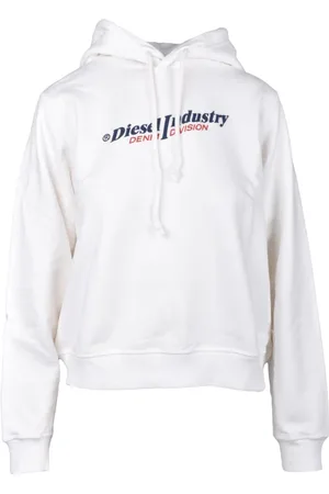 Diesel Dames, Sweatshirts & Hoodies, Wit, Maat: XS Katoen