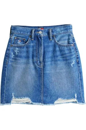 Tommy Hilfiger Dames, Rokken, Blauw, Maat: W31 Denim