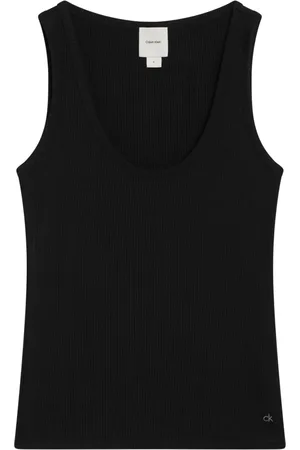 Calvin Klein Dames, Tops, Zwart, Maat: L