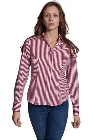 caliban Dames, Blouses & Shirts, Rood, Maat: S