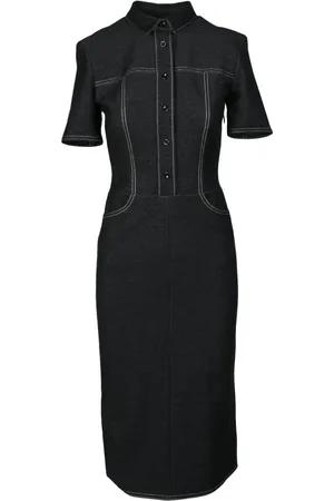 Max Mara Dames, Jurken, Zwart, Maat: XS Katoen