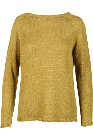 Max Mara Dames, Truien, Bruin, Maat: S Linnen
