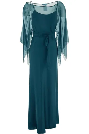 Alberta Ferretti Dames, Jurken, Blauw, Maat: XS Zijde