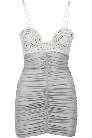 MAGDA BUTRYM Dames, Jurken, Grijs, Maat: S Viscose