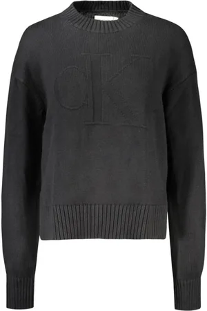 Calvin Klein Dames, Truien, Zwart, Maat: L Katoen