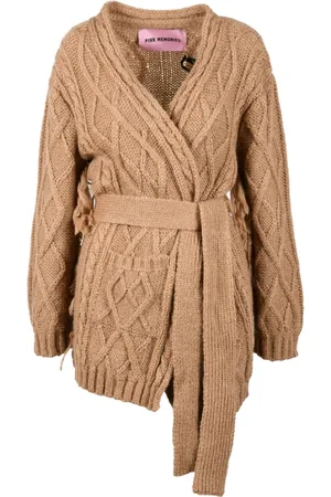 PINK MEMORIES Dames, Truien, Bruin, Maat: S Mohair
