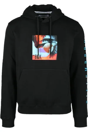Bikkembergs Heren, Sweatshirts & Hoodies, Zwart, Maat: XL Katoen